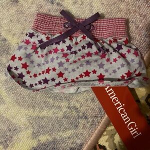 American Girl Purple and Red Star Skirt